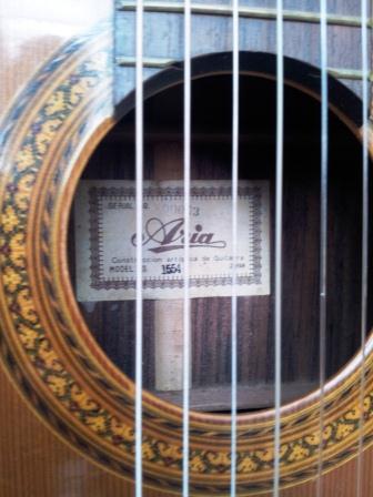 Aria identify manufacture date an guitar? to the of how Can anyone